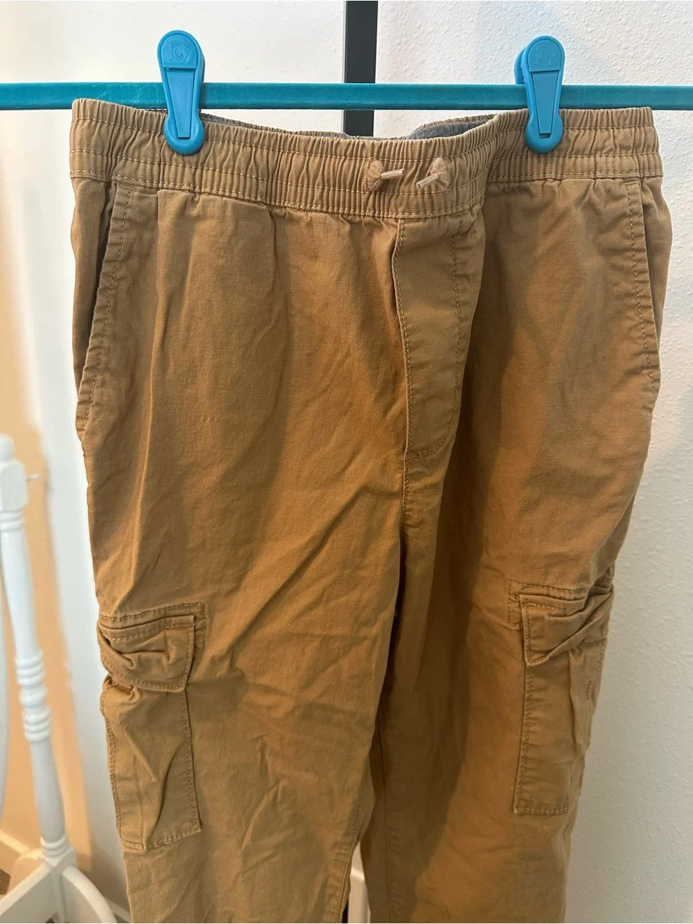 OshKosh B'gosh Boys' Khaki Cargo Pants - Elastic Waist